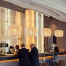 Ljojo Modern Fabric Pendant Lamp Minimalist Chandelier for Wabi Sabi Living Room