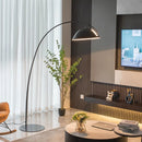 Ljojo Matte Black Fishing Floor Lamp for Luxury Living Room Lighting