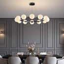 Ljojo Italian Light Luxury Circular Magic Bean Pendant Light for Dining Table and Living Room