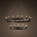 Ljojo Industrial Style Retro Chandeliers Iron Light for Bar Dining Living Room Fixtures
