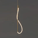 LED Pendant Lamp Modern Linear Ceiling Light Fixture for Bedroom Dining Room by Ljojo