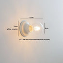 Ljojo LED Ceramic Base Glass Wall Light Fixture for Bathroom Mirror