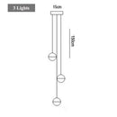Ljojo Long Chandelier Glass Crystal Staircase Lamp for Living Room Dining Room Decor