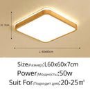 Ljojo Industrial Bauhaus Wooden Cloud Block LED Chandelier for Living Room Decor