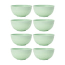 Ljojo Light Green Cereal Bowl Set for Dining, Desserts, and Camping