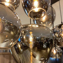 Modern Smoky Gray Glass Chandelier for Dining Kitchen Living Room Ljojo Nordic Pendant Light