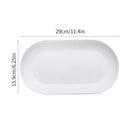 Ljojo 4/6 PP Oval Plates: Reusable for Family Kitchen, Picnics & Restaurants