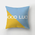Blue Elk Geometric Pillow Case Cover by Ljojo - Fresh Animal Print Home Decoration