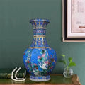 Ljojo™ Ancient Enamel Flower Bird Vase Collection - Home Desk Decor