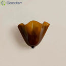 Ljojo Modern Vintage Glass Petal LED Wall Lamp Art Creative Lights for Bedroom Home Chandelier