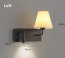 LED Bedside Reading Wall Lamp USB Nordic Bedroom Sconce Study Room Spotlight - Ljojo