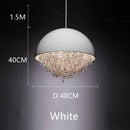 Ljojo Modern Crystal Glass Ceiling Chandelier for Home Living Room Bedroom Study Lighting