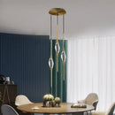 Ljojo LED Crystal Pendant Chandelier Set for Modern Room Decor