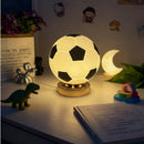 LED Football Glass Table Lamp for Dorm Bedroom Decor by Ljojo