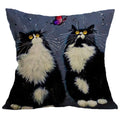 Cat Linen Cushion Cover by Ljojo - Home Decor Pillowcase 45*45cm