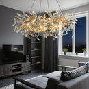 Ljojo Light Luxury Chandeliers: Living Room Crystal Lamp Elegant High-End Circular Dining Room Tea Room Bedroom Lamp