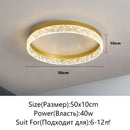 Modern LED Ceiling Light Dimmable Round Fixture for Living Room Dining Bedroom by Ljojo
