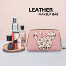 Ljojo Minnie Mouse Leather Makeup Bag: Stylish & Large Capacity Cosmetic Pouch
