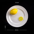 Ljojo Melamine Steak Trays Round Dinner Plates Dining Sets Hotel Househould