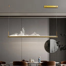 Ljojo Snow Mountain LED Chandelier | Chinese Style Pendant Light for Living & Dining Room