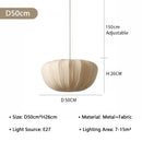 Japanese Wabi Sabi Retro Fabric Pendant Light Chandelier for Living Room by Ljojo