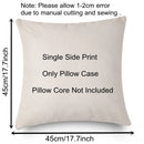 Christmas Cartoon Pillowcase | Deer & Bear Print | Linen Cushion Cover | Ljojo Brand