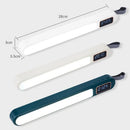 Ljojo LED Desk Clock Lamp: Rotatable Night Light for Bedroom Reading