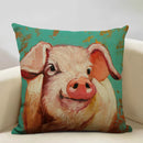 Cute Pig Pattern Pillowcase 45x45cm Ljojo Home Decor Sofa Linen Cushion Cover