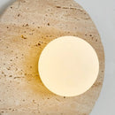 Ljojo LED Wall Lamps: Nordic Minimalism Bedroom & Living Room Light, Yellow Travertine