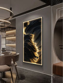 Ljojo LED Lava Art Wall Lamp for Living Room, Dimmable Abstract Hanging Painting