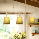 American Restaurant Modern Chandelier | Three-headed Wrought Iron Dining Room Lamps by Ljojo
