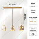 Ljojo Terrazzo Pendant Lamp Natural Stone LED Mid-Century Luxury Foyer KitchenBar Home