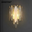 SANDYHA Glass Wall Lamps Modern Nordic Hotel Lighting Fixture by Ljojo