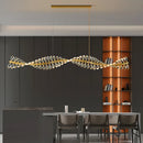 Ljojo Luxury Crystal Chandelier Pendant Light Elegant Dining Room Ceiling Lamp