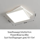 Modern Square Metal LED Ceiling Lights for Home & Office Decor by Ljojo