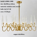 Ljojo Luxe Bar Dining Room Chandelier - High-End Crystal Light