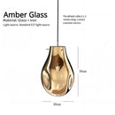 Modern Colorful Glass Chandelier LED Pendant Light for Dining Room Ljojo