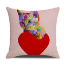 Funny Cats Print Pillow Case for Home Decor by Ljojo: 45x45cm Linen Cover