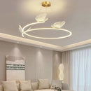 Minimalist Luxury LED Chandelier Butterfly Circle Pendant Light Home Room Decor Ljojo