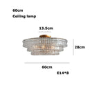 Dimmable LED Glass Chandelier for Living Dining Room Decor by Ljojo