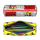 Ljojo Mickey Mouse Minnie Leather Pencil Case: Big Capacity Student School Gift