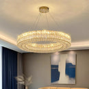 Ljojo Luxury Crystal Living Room Chandelier - Elegant Dining Room Pendant Lamp & Ceiling Light