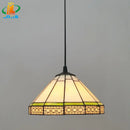 8 Inch American Stained Glass Chandelier Tiffany Style Elegant European Antique Lighting by Ljojo