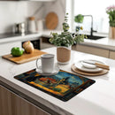 Absorbent Draining Mat for Kitchen & Bathroom by Ljojo - Quick Dry & Antiskid
