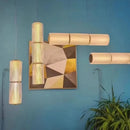Nordic Long Stripe Led Chandelier Glass Pendant Lamp by Ljojo