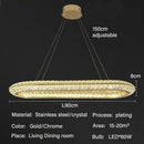 Ljojo Luxury Crystal Chandeliers for Home Villa Lighting in Living Dining Room