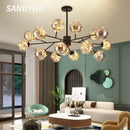 LED Chandelier Pendant Light Starry Magic Bean Modern Elegant Creative Lighting for Living Room by Ljojo