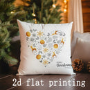 Ljojo Merry Christmas Patterned Cushion Covers - Sofa, Bedroom, Car Pillow Cover