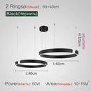 Nordic Designer Pendant Light: Round LED Chandelier for Dining Room by Ljojo