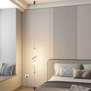 Ljojo 120cm Modern Black LED Floor Lamp for Home Living Room Bedroom Dining Decor